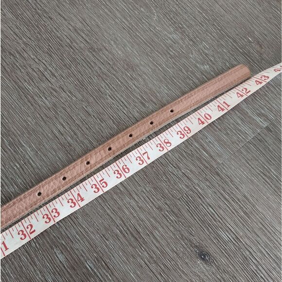 J Crew Embossed Skinny Italian Leather Belt Medium - Picture 5 of 6